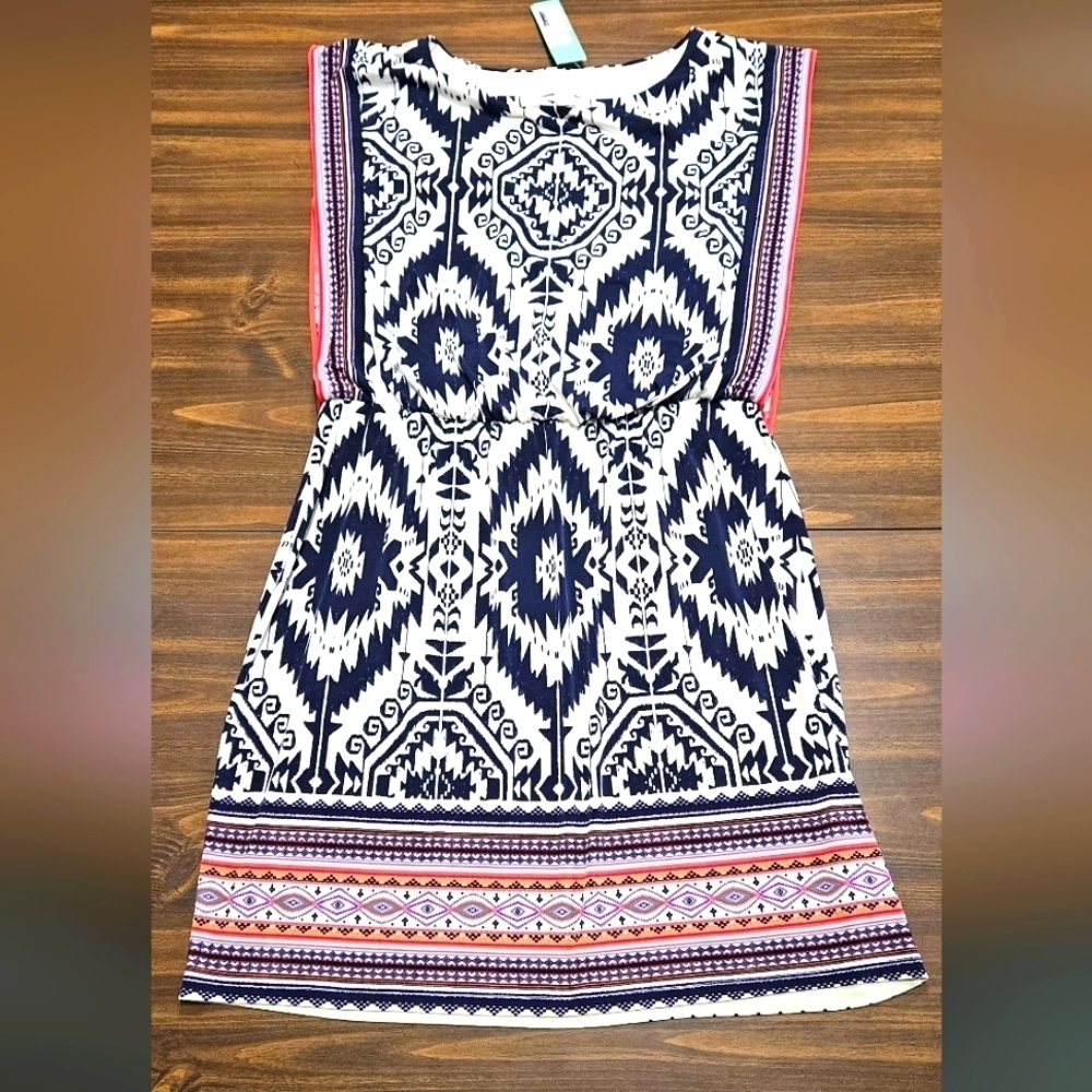 London Times Patterned Kids Dress